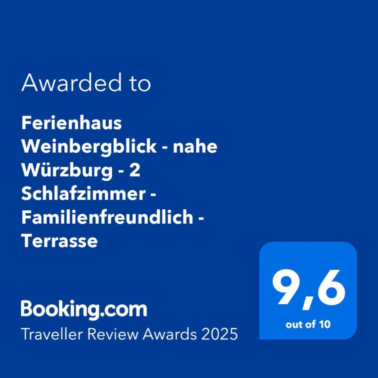Ferienhaus Weinbergblick - Nahe Wuerzburg - 2 Schlafzimmer - Familienfreundlich - Terrasse Unterleinach Exteriör bild